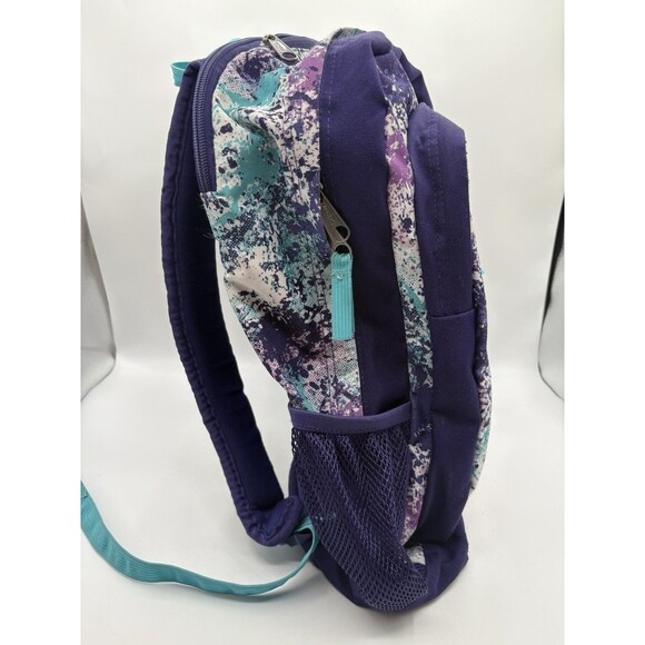 Trans By JanSport Backpack Laptop Sleeve Paint Spatter 5 Zip Compartments - Picture 4 of 13